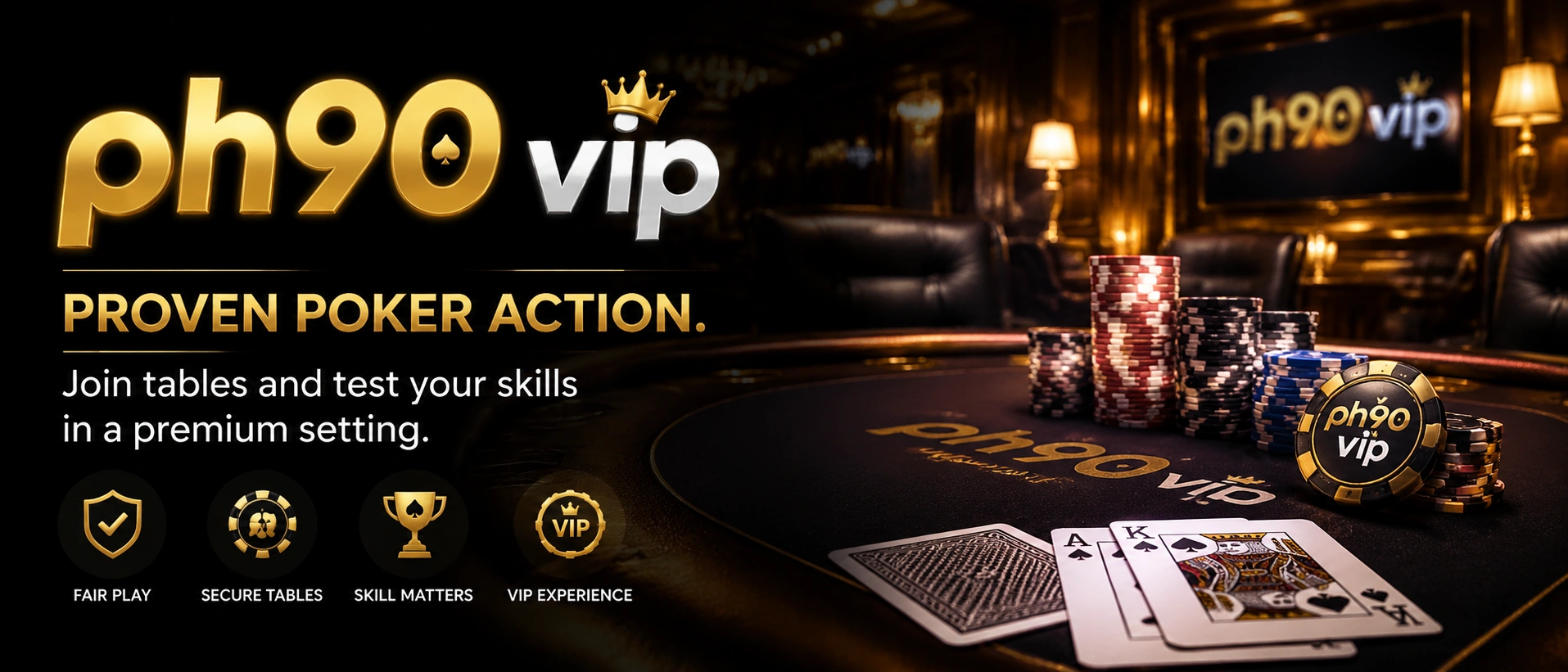 Poker table layout visual